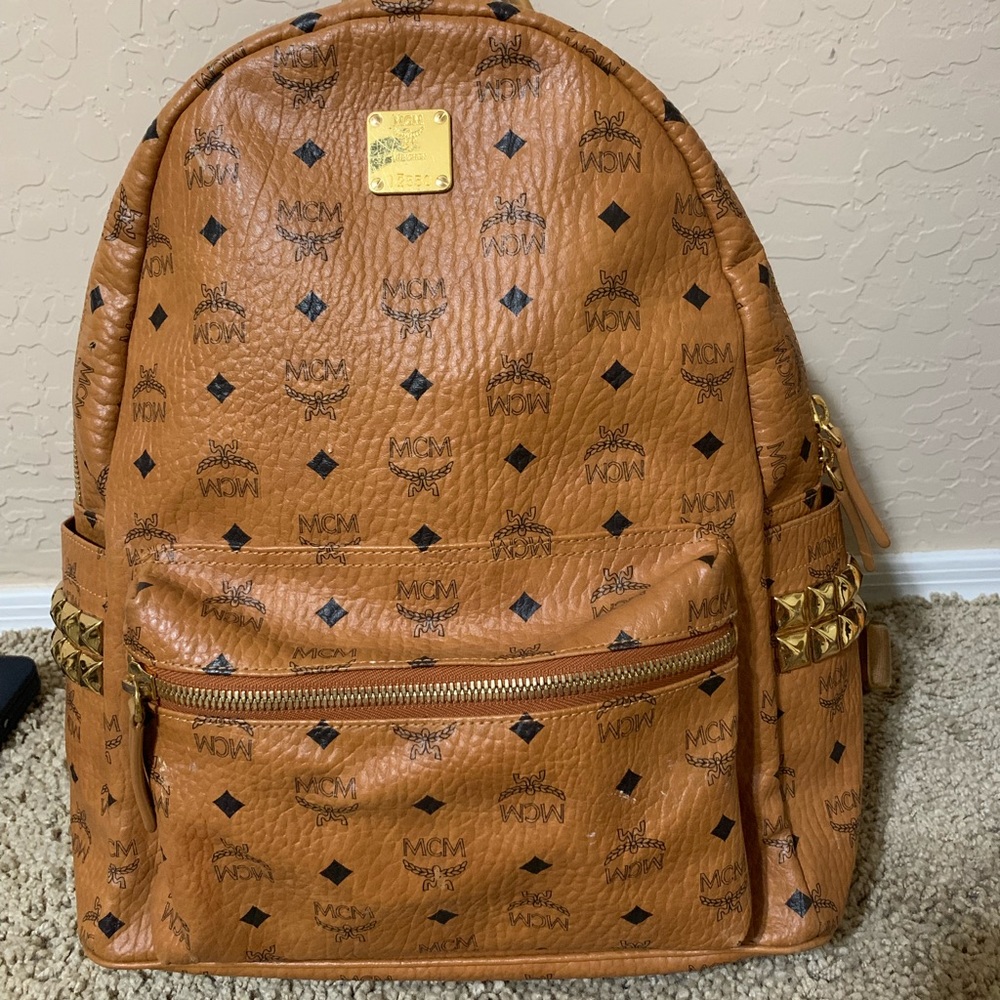 Studded MCM backpack original